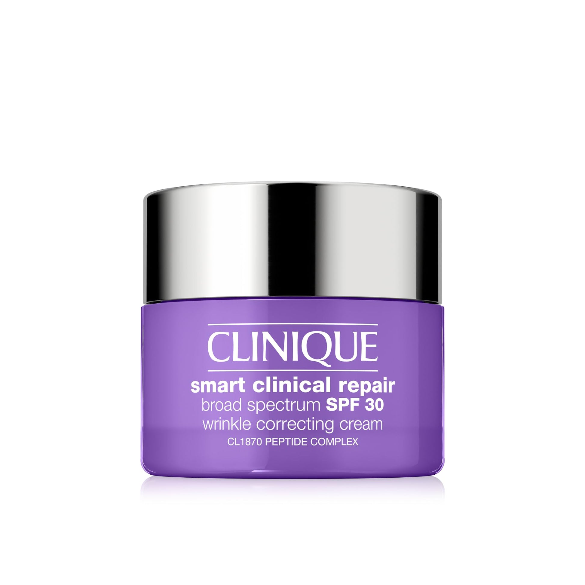 Clinique Smart Clinical Repair Broad Spectrum SPF 30 Wrinkle Correcting Cream with Peptides, Hyaluronic Acid + Glycerin | Protecting + Repairing, Mini Travel Size, 0.5 Fl Oz
