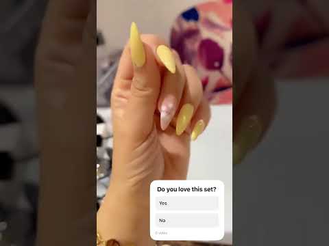 Bright Yellow Summer Nails 🌞✨ #YellowNails #NailInspo #shorts #SummerNails #NailArt#