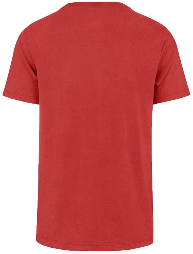 '47 MLB Men's Distressed Imprint Match Team Color Primary Logo Word Mark T-Shirt (Philadelphia Phillies Red, Medium)
