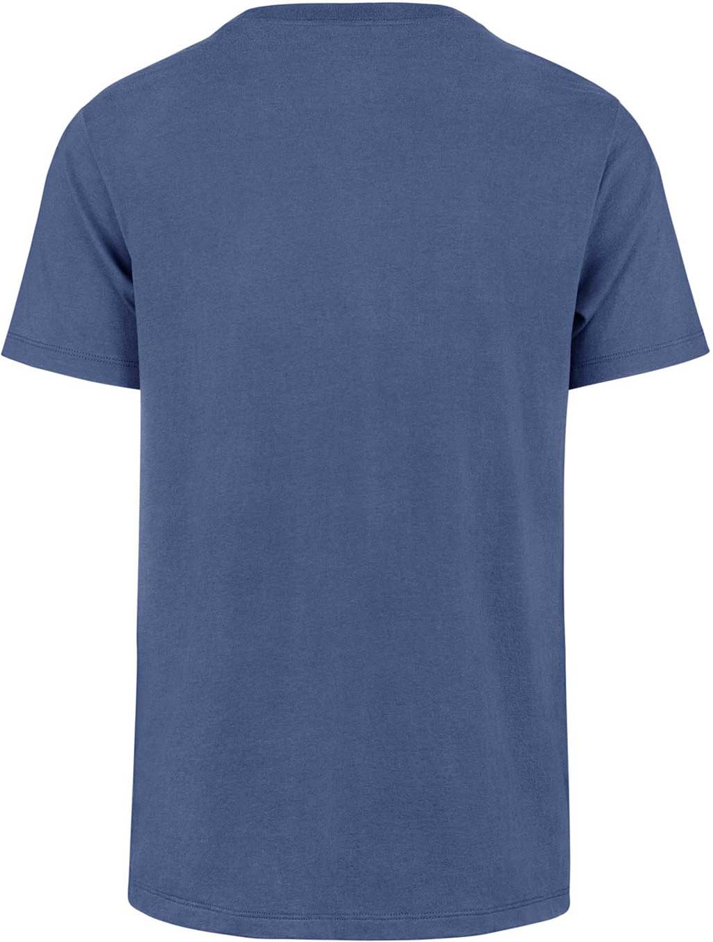 47 MLB Men's Distressed Imprint Match Team Color Primary Logo Word Mark T-Shirt (Chicago Cubs Blue, Small)