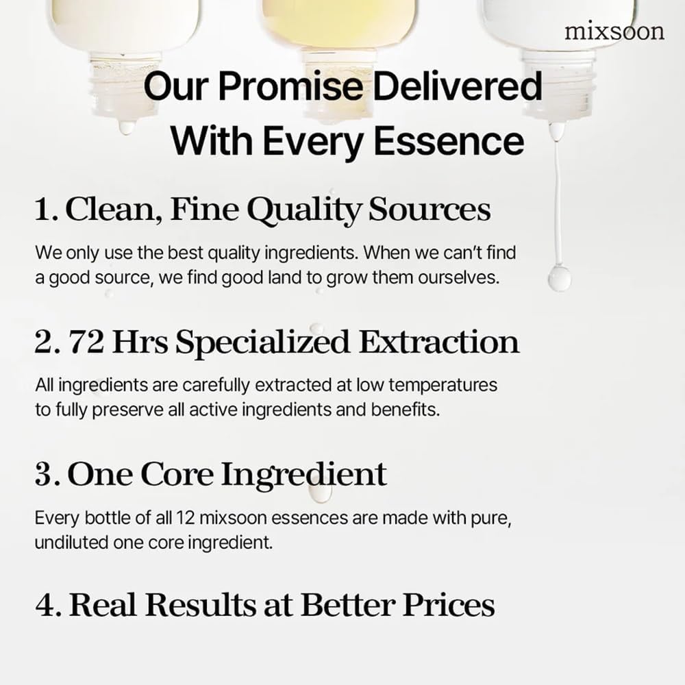 mixsoon Soondy Centella Asiatica Essence Instant Hydrating & Soothing Essence for Irritated, Sensitive Skin for Korean Skincare For Glass Skin-Jeju Island Cica Extracts (1.01 Fl. Oz.(Pack of 1))