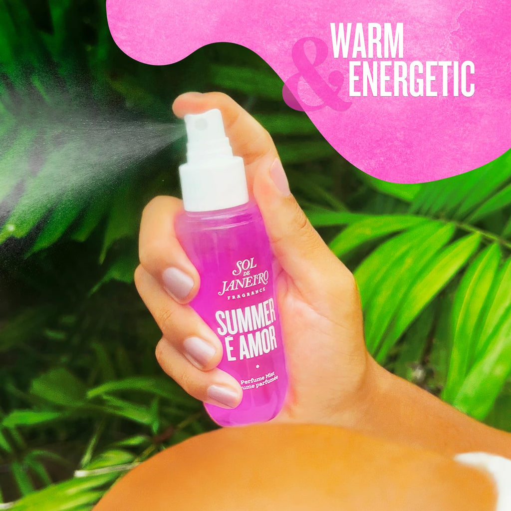 SOL DE JANEIRO Summer É Amor Hair & Body Perfume Mist Limited Edition Scent 3 fl oz/90 ml Travel-Friendly Fragrance Mist - Amazon Exclusive
