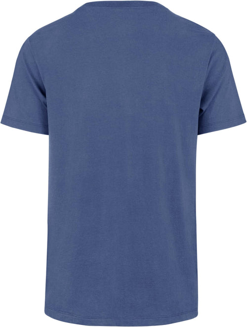 47 MLB Men's Distressed Imprint Match Team Color Primary Logo Word Mark T-Shirt (Chicago Cubs Blue, Small)
