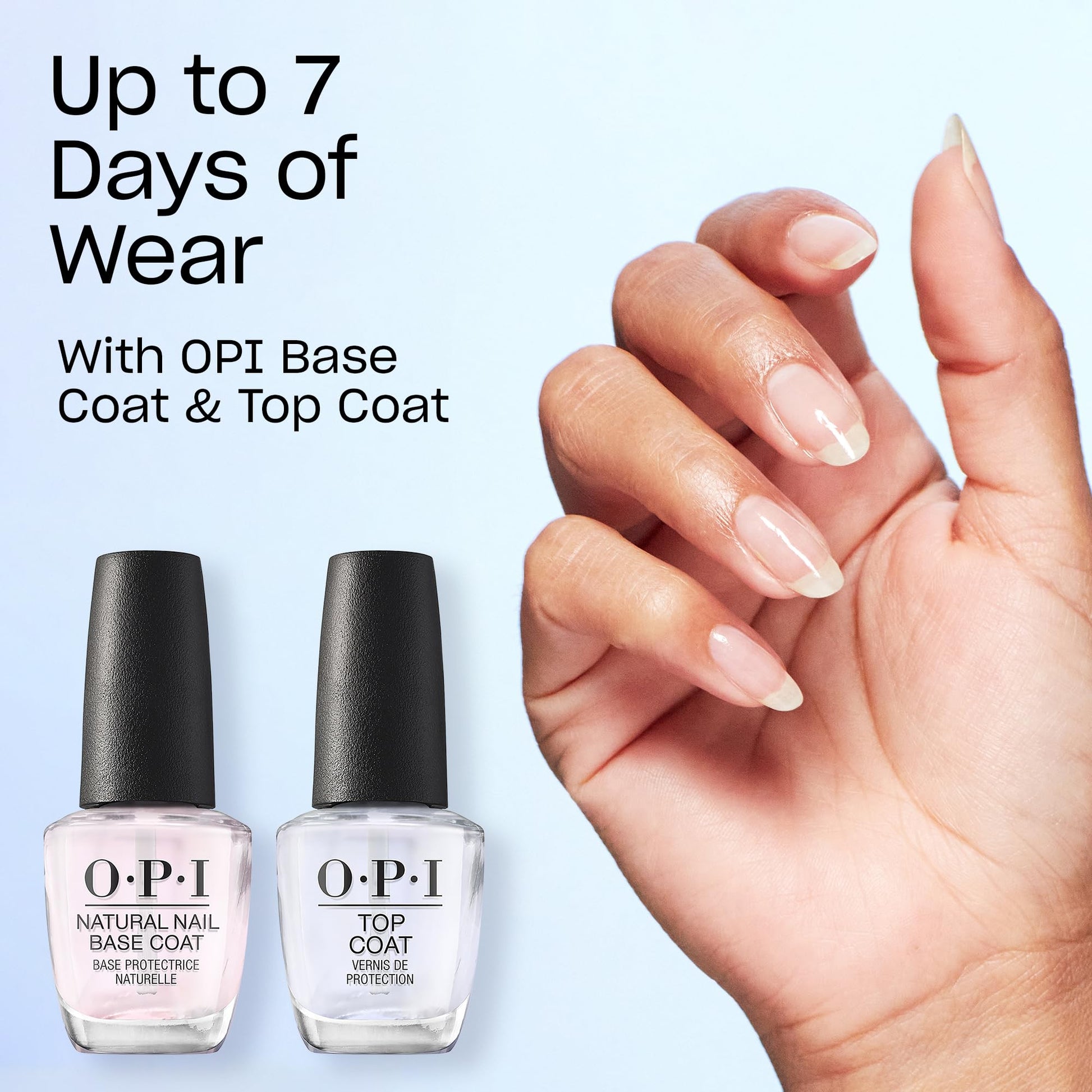 OPI Nail Lacquer Rich Girls & Po-Boys | Opaque Bright Blue Crème Chip Resistant Nail Polish | Vegan, Fast Drying, Streak Free
