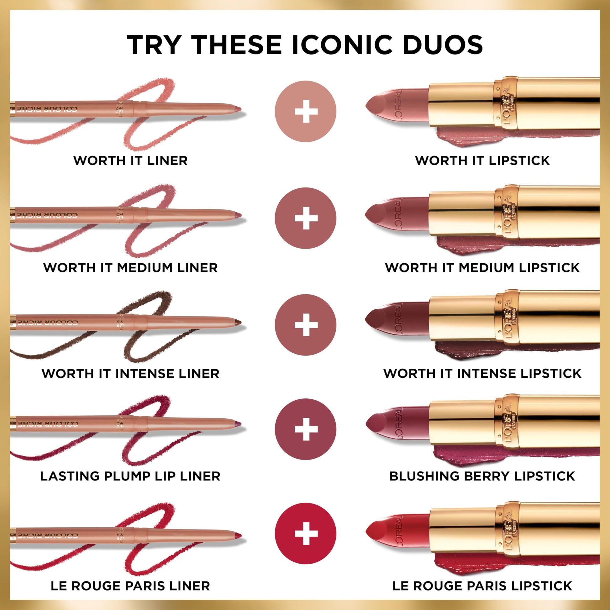 L'Oreal Paris Colour Riche Satin Lipstick for Moisturized Lips,Lip Makeup with Argan Oil and Vitamin E,Worth It,0.13 Oz