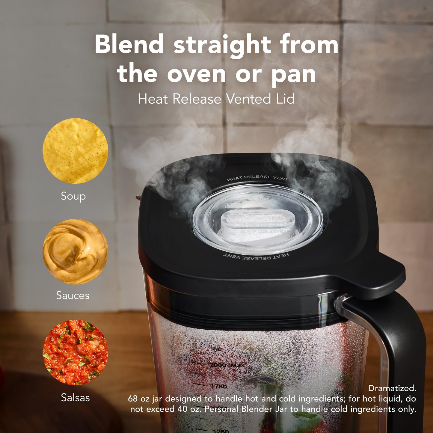 KitchenAid Pure Power Blender with 2 Personal Blending Jars, 1700 Watt Peak Power*, KSB2078, Black Matte