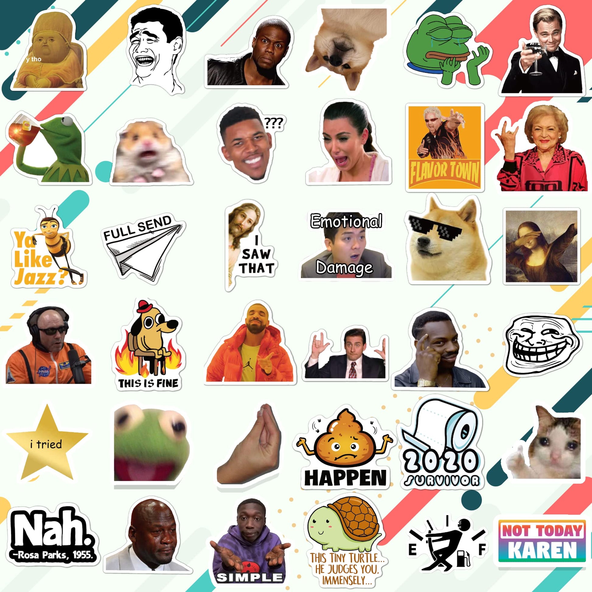 306pcs Funny Meme Vinyl Stickers Pack, Large Bulk Sticker for Laptop, Phone, Water Bottles, Computer Cars... Vine Sticker Decal DIY Décor for Bumper Accesory - SkinNails&Makeup