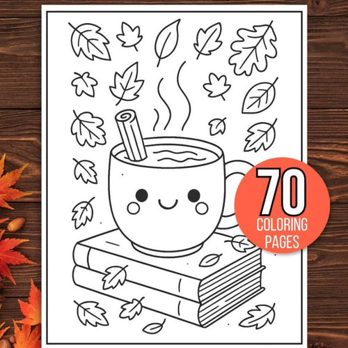 70 Fall Coloring Pages Bundle: for Kids, Toddlers, Preschoolers, Kindergarten (High Resolution - Instant Download) - My Store