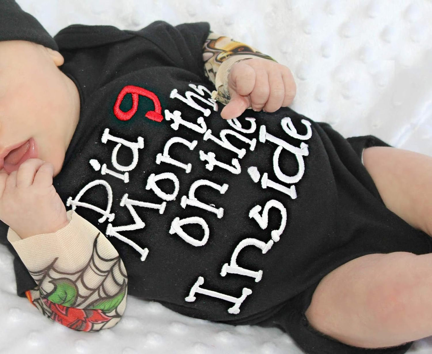 Baby Boy Clothes, Baby Clothes Letter Print Romper Tattoo Sleeves Bodysuit for Boy - SkinNails&Makeup