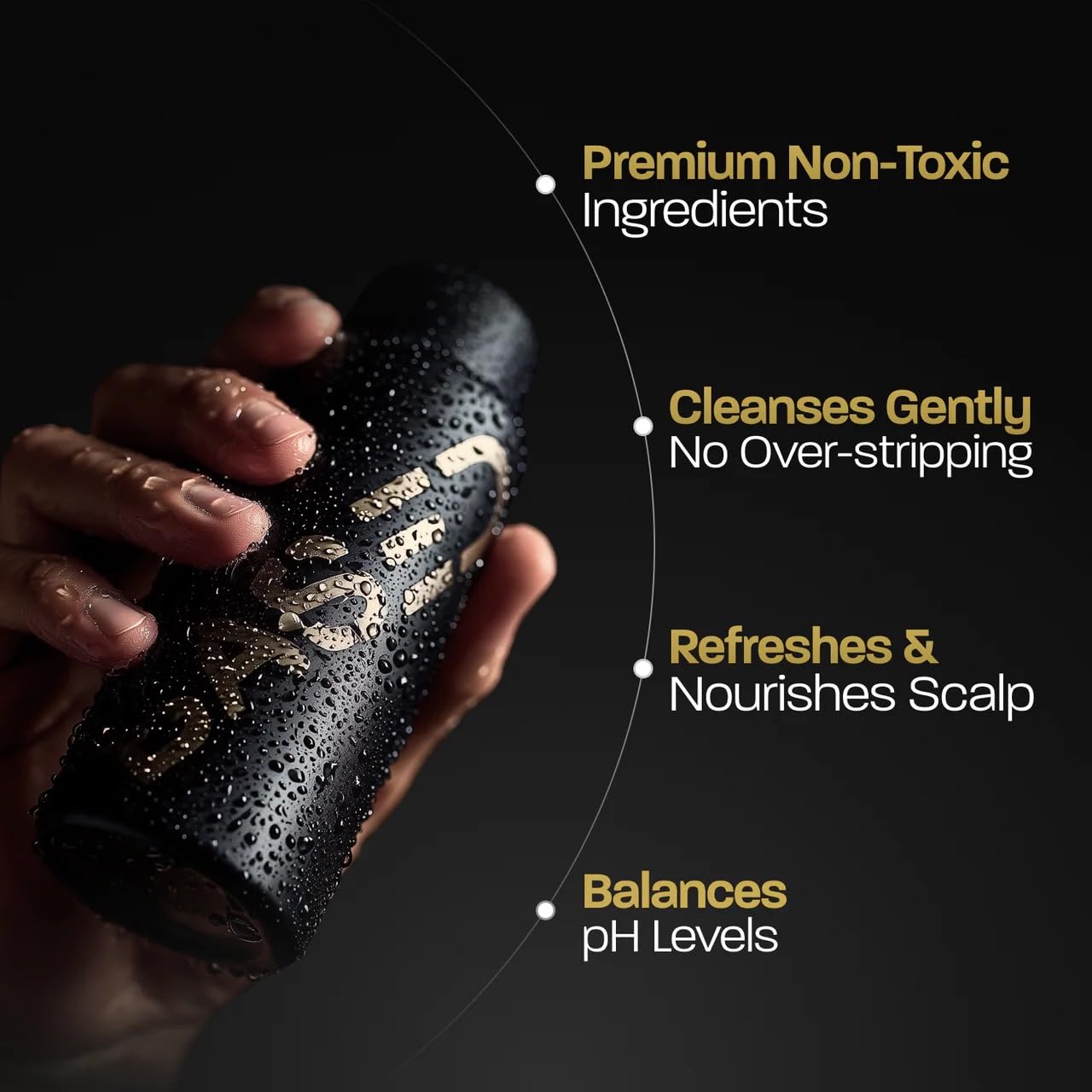 BASED Shower Duo Shampoo & Conditioner Bundle with Peppermint Oil & Coconut Oil, Cleansing Shampoo & Hydrating Conditioner for Men, No Sulfates, Silicones, or Parabens, 12 fl oz (Pack of 2) - SkinNails&Makeup