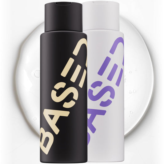 BASED Shower Duo Shampoo & Conditioner Bundle with Peppermint Oil & Coconut Oil, Cleansing Shampoo & Hydrating Conditioner for Men, No Sulfates, Silicones, or Parabens, 12 fl oz (Pack of 2) - SkinNails&Makeup