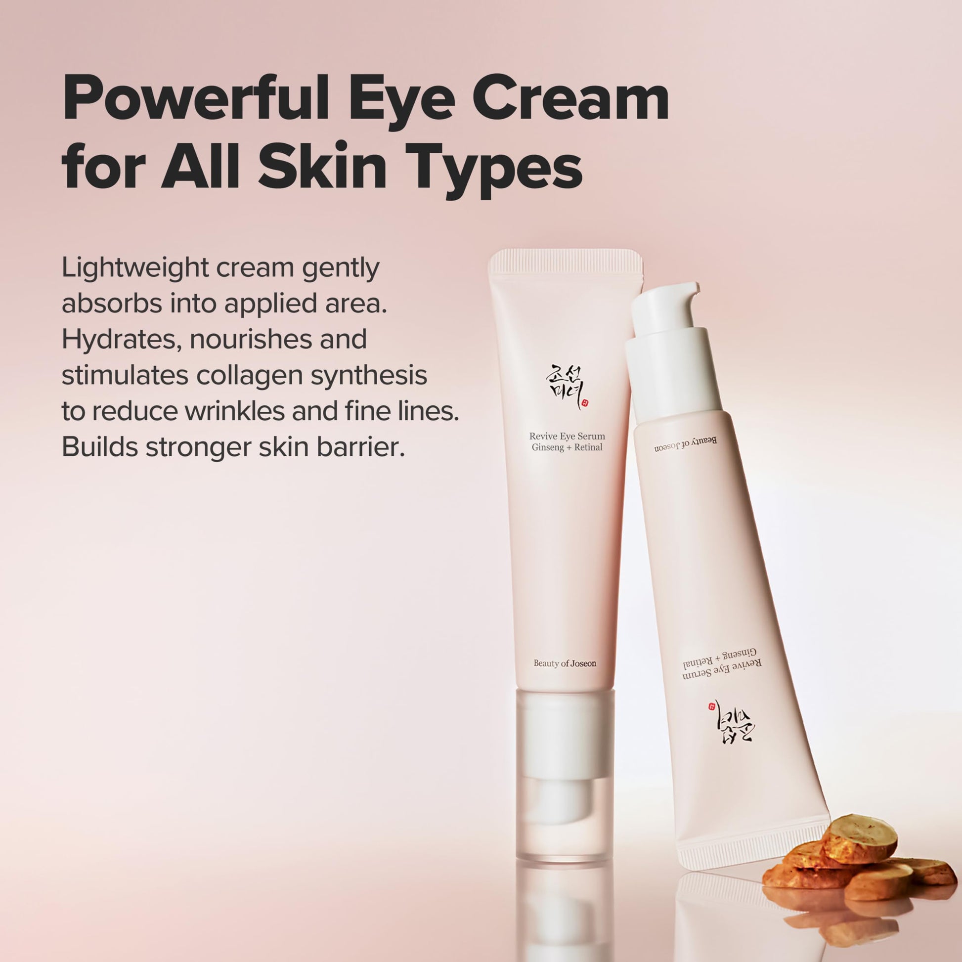 Beauty of Joseon Revive Eye Serum with Retinal Niacinamide Correction for Puffy Eye Bags Fine Lines Dark Circles Wrinkles, Korean Skin Care 30ml, 1.01 fl.oz - SkinNails&Makeup