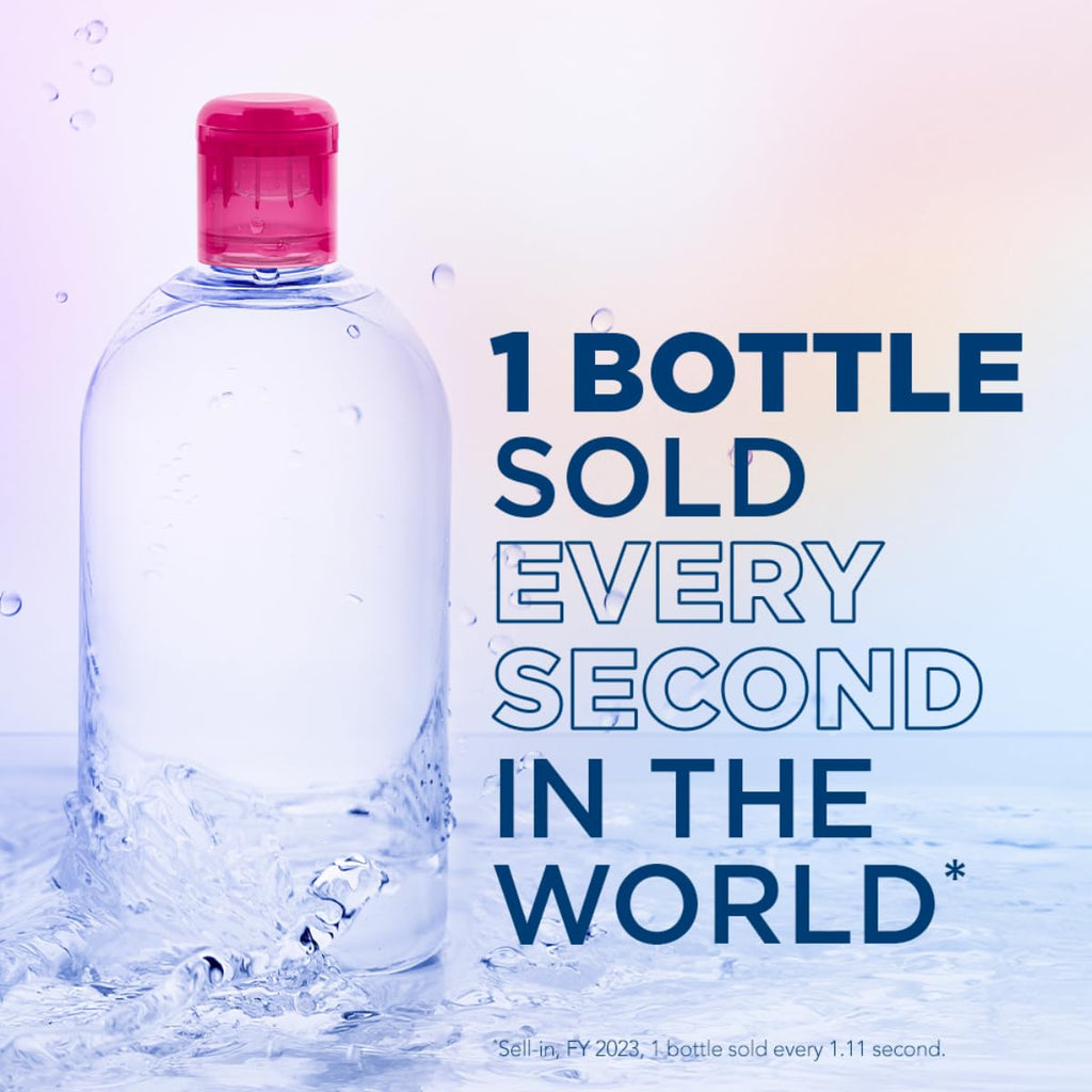 Bioderma Sensibio H2O Micellar Water, Makeup Remover Cleanser, Gentle for Skin, Fragrance - Free & Alcohol - Free, Gentle Face Cleanser for Sensitive Skin, 16.9 Fl Oz - SkinNails&Makeup