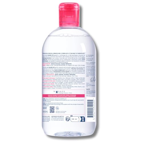 Bioderma Sensibio H2O Micellar Water, Makeup Remover Cleanser, Gentle for Skin, Fragrance - Free & Alcohol - Free, Gentle Face Cleanser for Sensitive Skin, 16.9 Fl Oz - SkinNails&Makeup