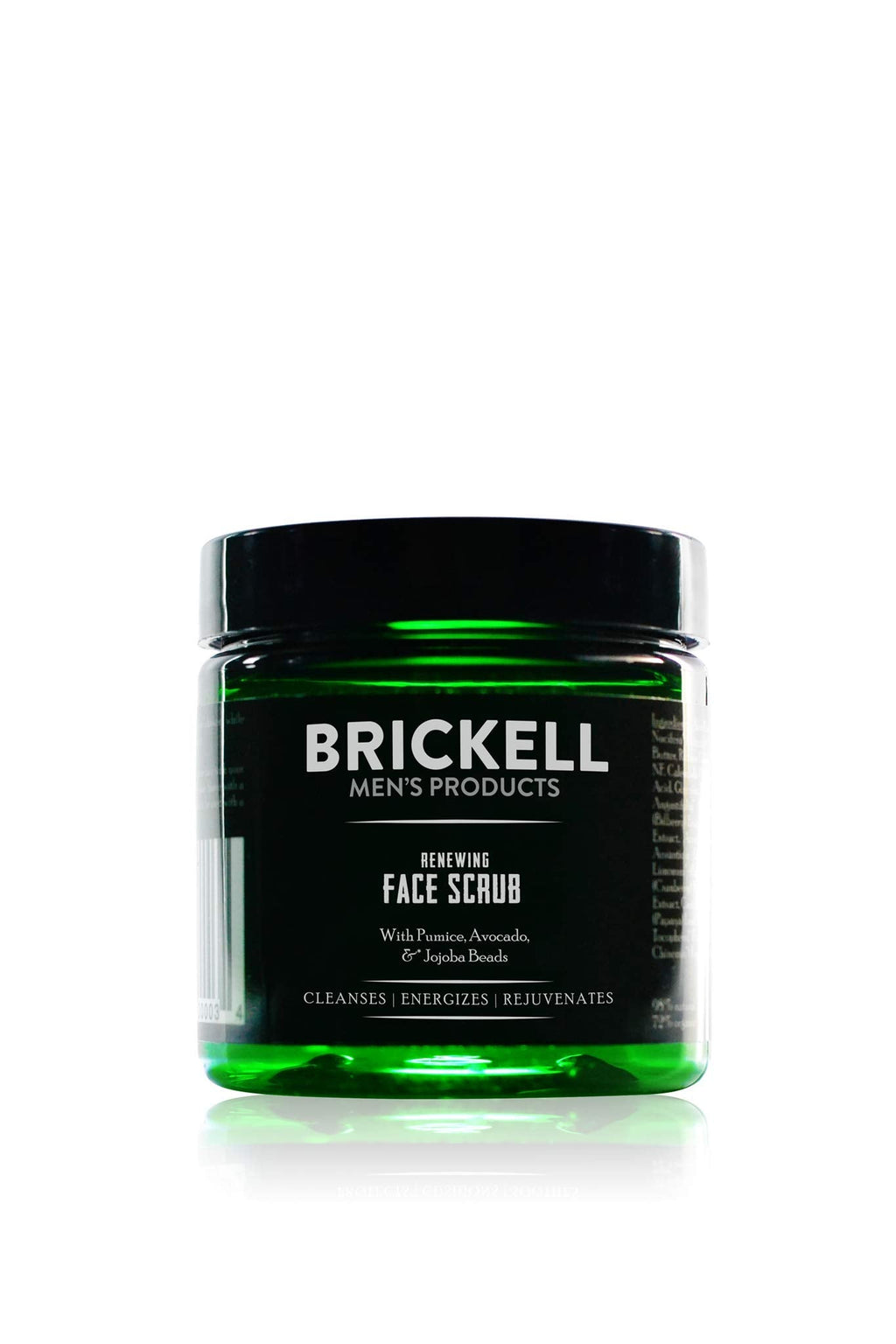 Brickell Men's Renewing Face Scrub for Men, Natural and Organic Deep Exfoliating Facial Scrub Formulated with Jojoba Beads, Coffee Extract and Pumice, 4 Ounce, Scented - SkinNails&Makeup