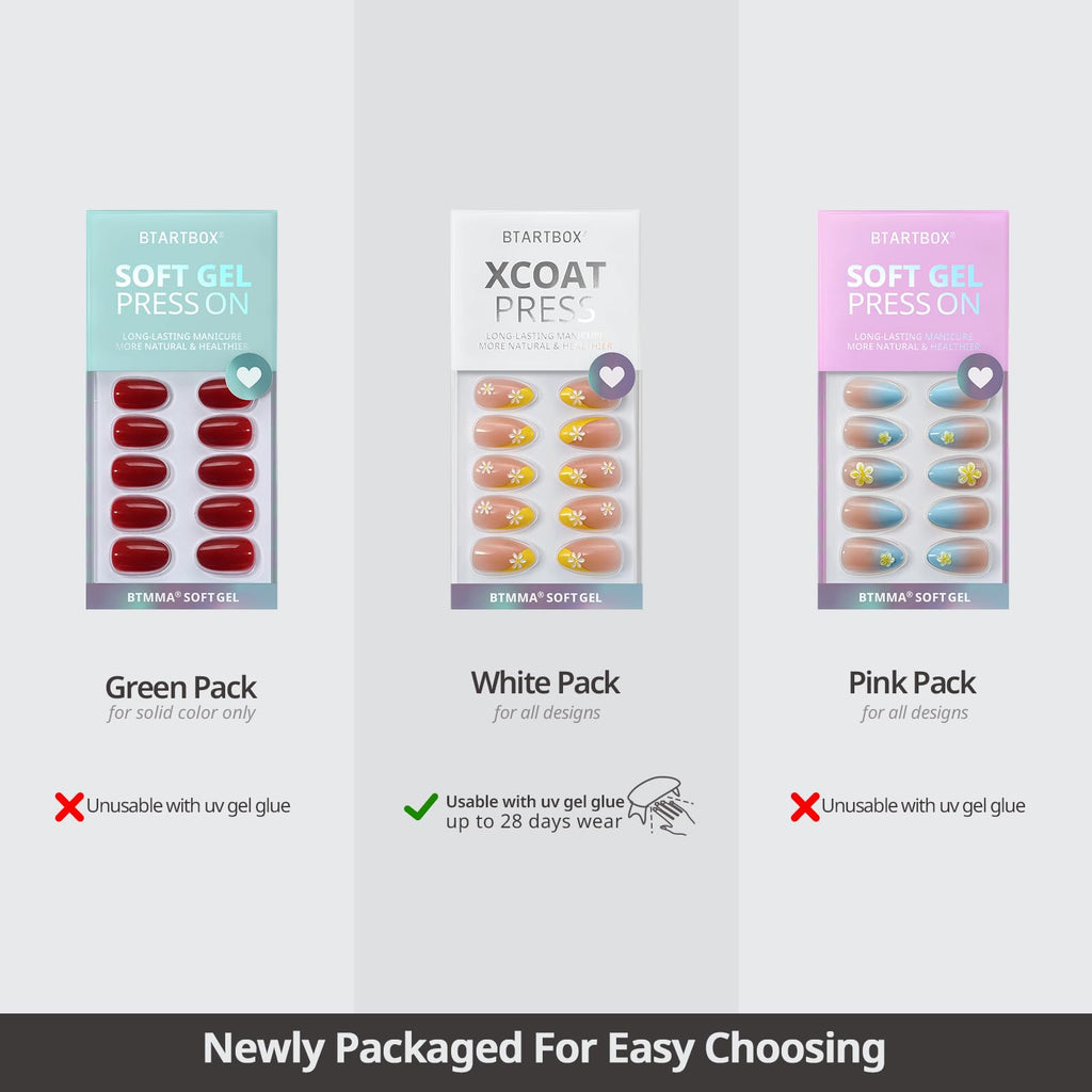 BTArtbox Almond Press On Nails Medium - Lamp - Curable Pink Cat Eye Press On Nails with Glue for Women, Semi - Transparent Soft Gel Glue On Nails in 15 Sizes - 30 Stick On Nails Kit, Rosy Dew - My Store