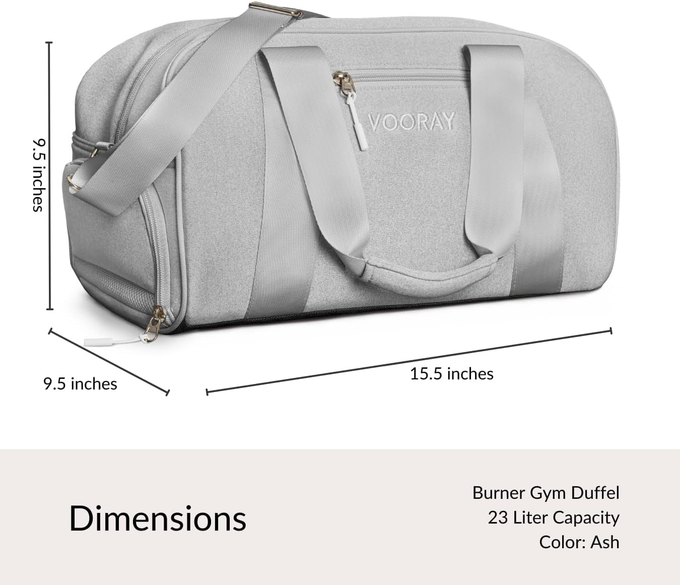 Burner Gym Duffel Bag, Gym Bag for Women and Men with Shoe Compartment, Weekender, Overnight & Travel Duffel for Sports and Workout - SkinNails&Makeup