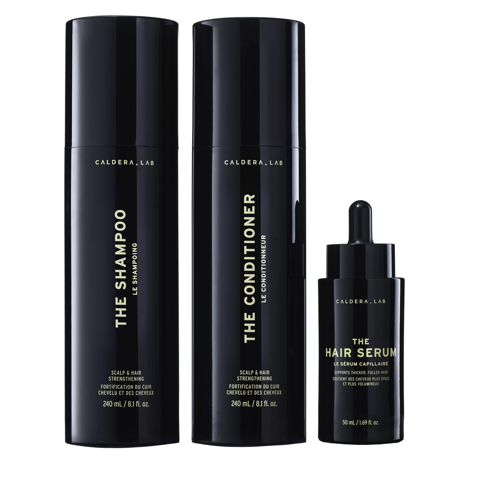 Caldera + Lab The Hair Care System | Men’s Bundle for Healthier, Fuller Hair, Scalp - Focused & Sulfate - Free – Shampoo, Conditioner & Serum Set, Dermatologically Tested - SkinNails&Makeup