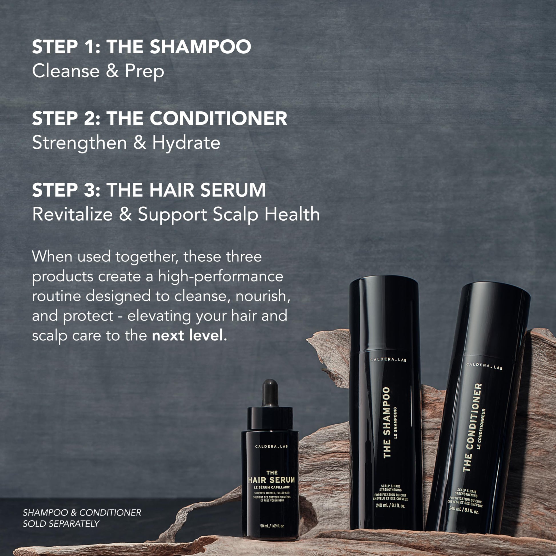 Caldera + Lab The Hair Serum | Men’s Thickening Serum for Thinning & Receding Hair, Supports Fuller & Stronger - Looking Hair, Dermatologically Tested - All Hair Types - SkinNails&Makeup