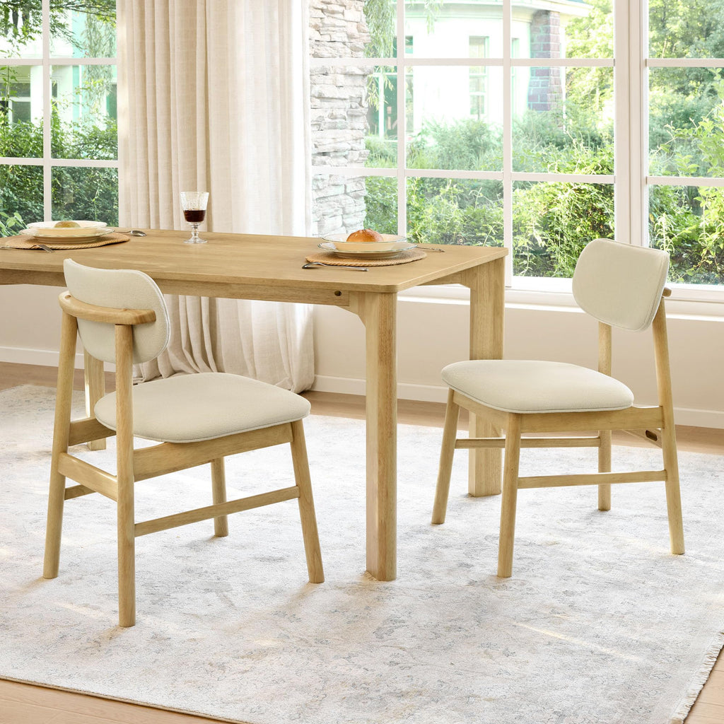 CHITA 59" Modern Farmhouse Small Wooden Dining Table - Solid Wood Kitchen Table for 6 - Stylish & Affordable Upgrade - My Store