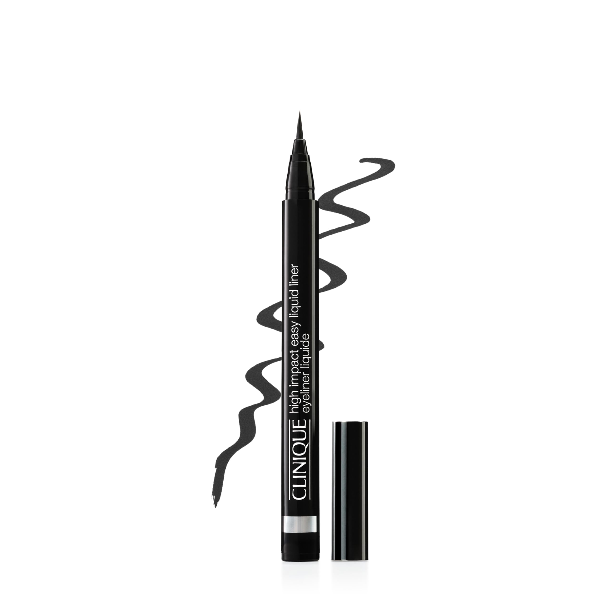 Clinique High Impact Easy Liquid Eyeliner | Waterproof, Long Lasting, Smudge Resistant + Safe For Sensitive Eyes, Black, 1 Count - My Store