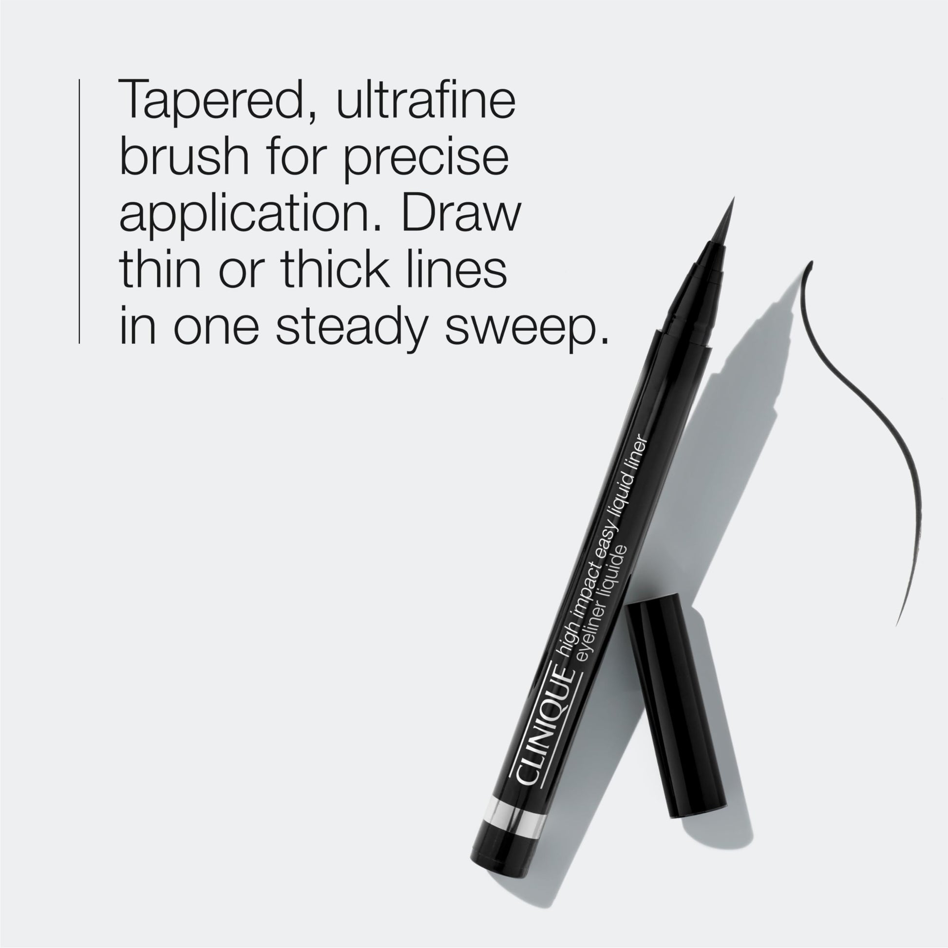 Clinique High Impact Easy Liquid Eyeliner | Waterproof, Long Lasting, Smudge Resistant + Safe For Sensitive Eyes, Black, 1 Count - My Store