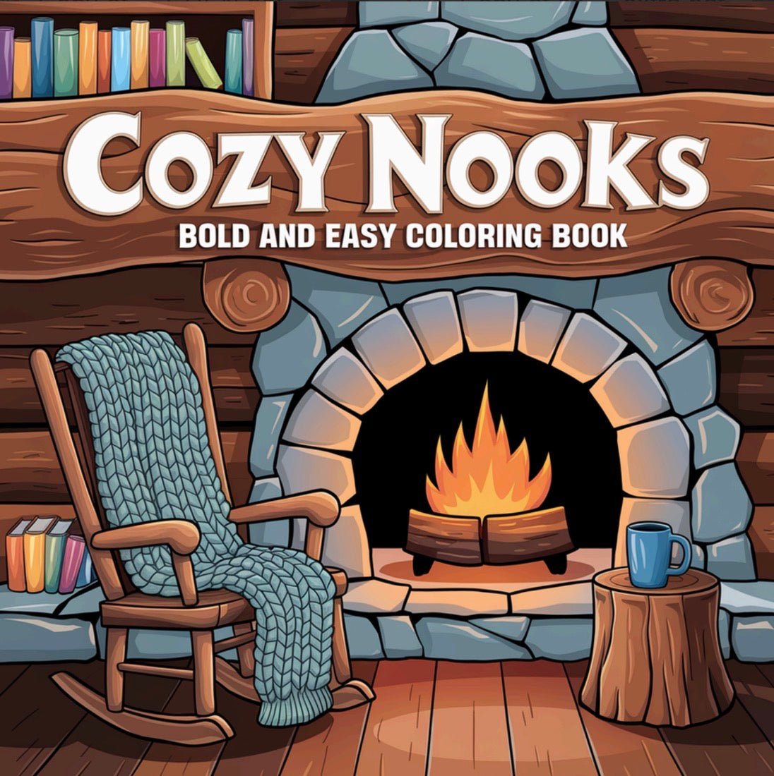 Cozy Nooks Coloring Book PDF, Printable Coloring Pages, Relaxation Activity, Adult Coloring Book, Digital Download - SkinNails&Makeup
