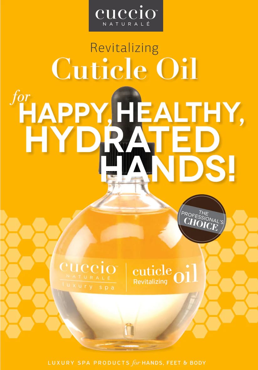 Cuccio Naturale Revitalizing - Hydrating Oil For Repaired Cuticles Overnight - Remedy For Damaged Skin And Thin Nails - Paraben /Cruelty - Free Formula - Milk And Honey - 2.5 Oz - SkinNails&Makeup