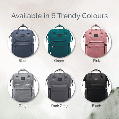 Diaper Bag Backpack | Baby Diaper Bags with Changing Station for Mom | Multifunction Travel Back Pack Maternity Baby Bags Waterproof Tote Bag Spacious, Unisex Stylish | Gray - SkinNails&Makeup