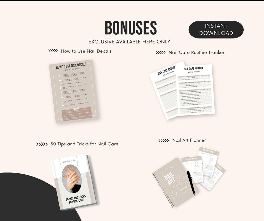 E - Book The DIY Nail Salon | Manicure eBook | At - home manicure | Nail salon at home | Nail art eBook | Nail Salon Care Tips | Nail Care tips - SkinNails&Makeup