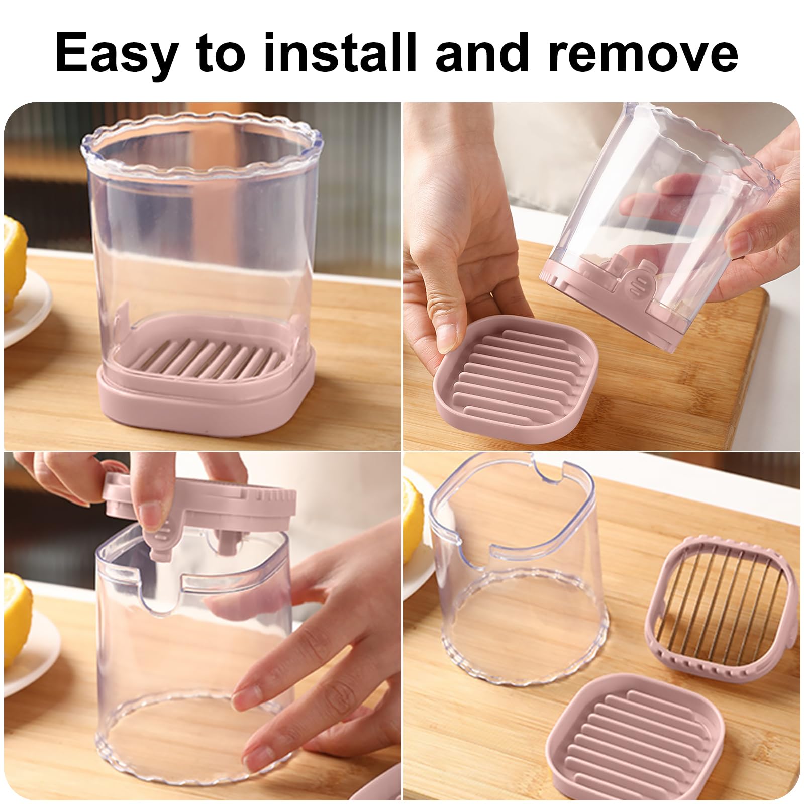 Fruit Slicer Cup: Strawberry Slicer, Strawberries Cutter Cup, Speed Cutter for Banana Grape Egg Kitchen Portable Slicing Tool(Pink) - SkinNails&Makeup