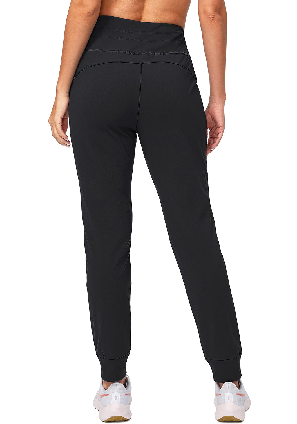 G Gradual Women's Fleece Lined Joggers High Waisted Water Resistant Thermal Winter Sweatpants Running Hiking Pockets(Black, XL) - SkinNails&Makeup