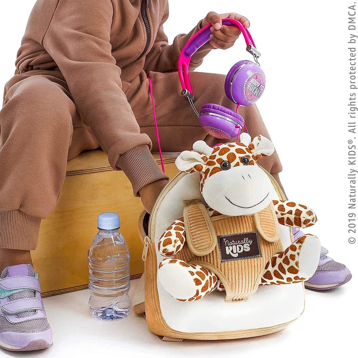 Giraffe Backpack, Giraffe Toys for Kids 3 - 5, Toddler Stuffed Animal Gifts for 2 3 4 5 Year Old Girl Boy - SkinNails&Makeup
