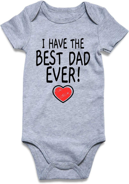 I Have the Best Daddy Ever Clothes 9 - 12 Months for Baby Boys Girls Featival Bodysuits Cotton Aunt Romper Outfits Palysuits Soft Skin - Friendly Jumpsuits Baby Stuff - SkinNails&Makeup