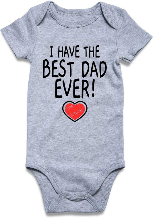 I Have the Best Daddy Ever Clothes 9 - 12 Months for Baby Boys Girls Featival Bodysuits Cotton Aunt Romper Outfits Palysuits Soft Skin - Friendly Jumpsuits Baby Stuff - SkinNails&Makeup