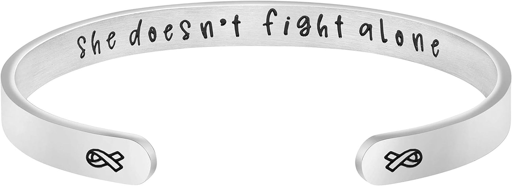 Inspirational Bracelets for Women Inspirational Cuff Bangle for Her with Engraved Message Christmas Birthday Gifts for Her - SkinNails&Makeup