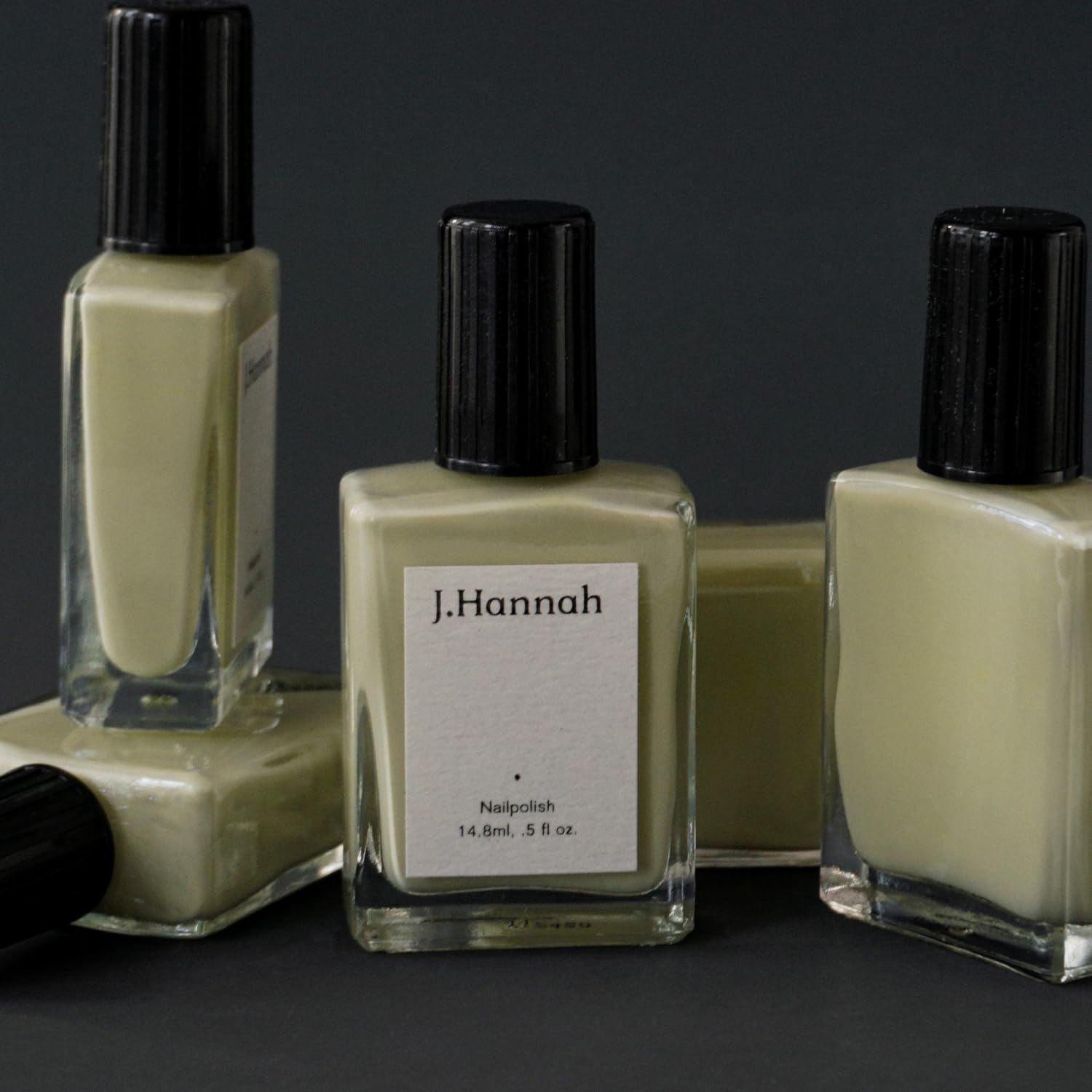 J. Hannah Nail Polish – Vegan, Non - Toxic, Cruelty - Free, Gluten - Free, Long Lasting, USA Made, Creamy Lichen Green (Patina) - SkinNails&Makeup