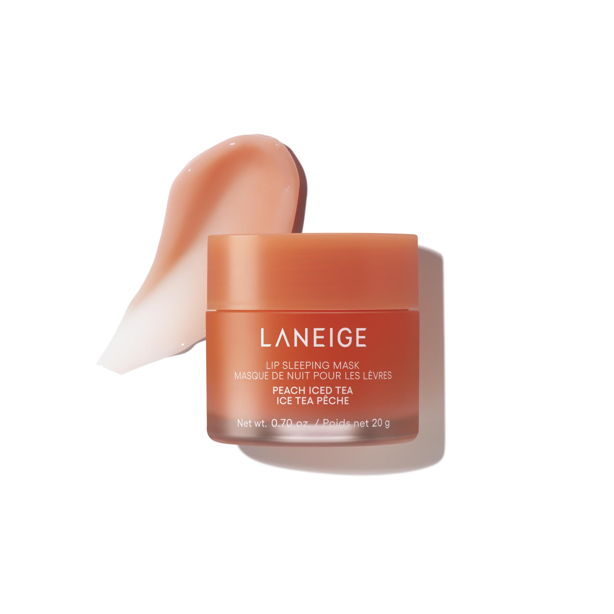 LANEIGE Lip Sleeping Mask in Peach Iced Tea: Hydrating Overnight Lip Treatment with Vitamin C & Butters for Smooth, Soft Lips - My Store