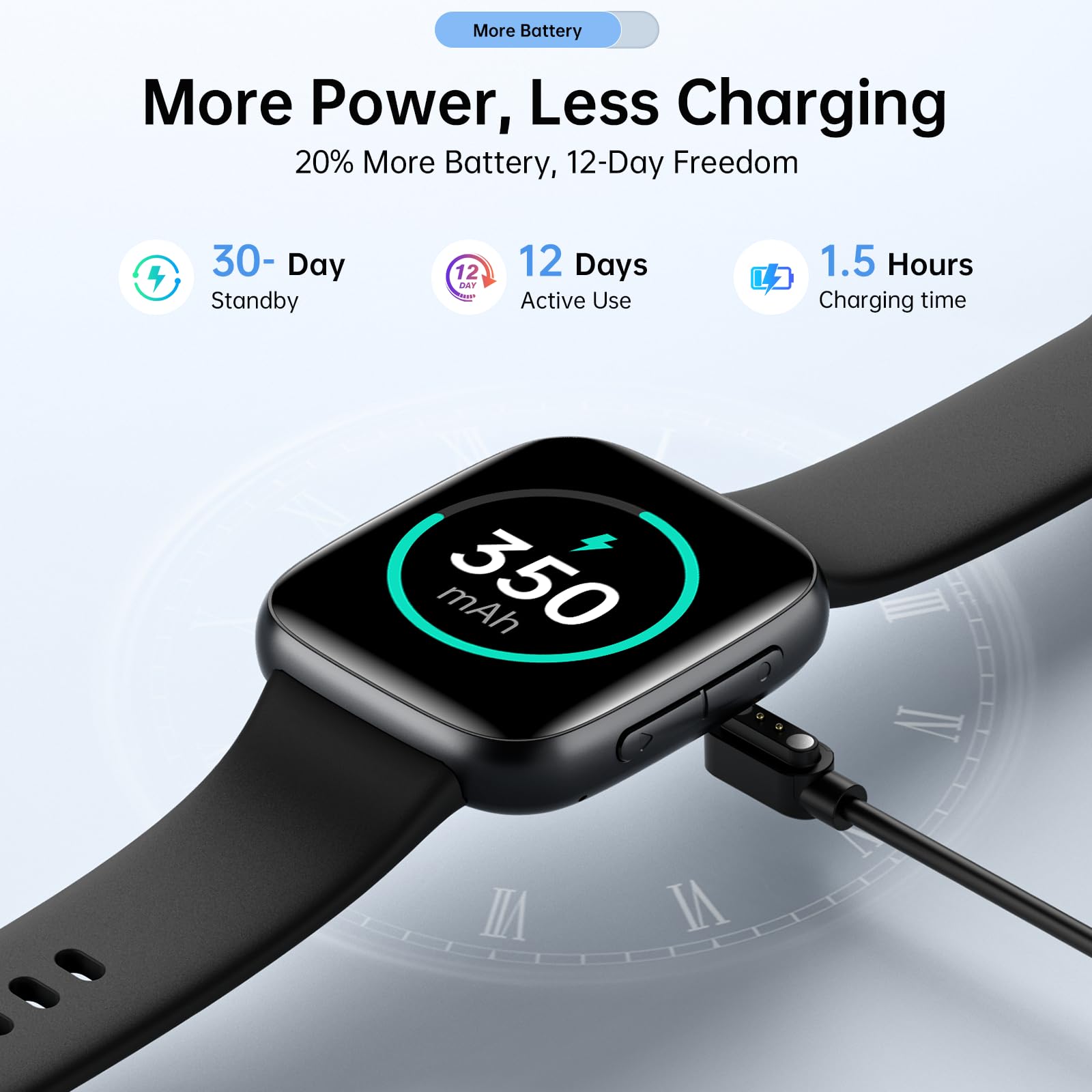 Latest Smart Watches for Women & Men - Performance Upgraded, 1.85 - inch AMOLED HD Display (390x450), 12 - Day Battery Life, 3ATM Waterproof (30m), Call , Health Monitoring, Fitness Tracking Smart Watch - SkinNails&Makeup