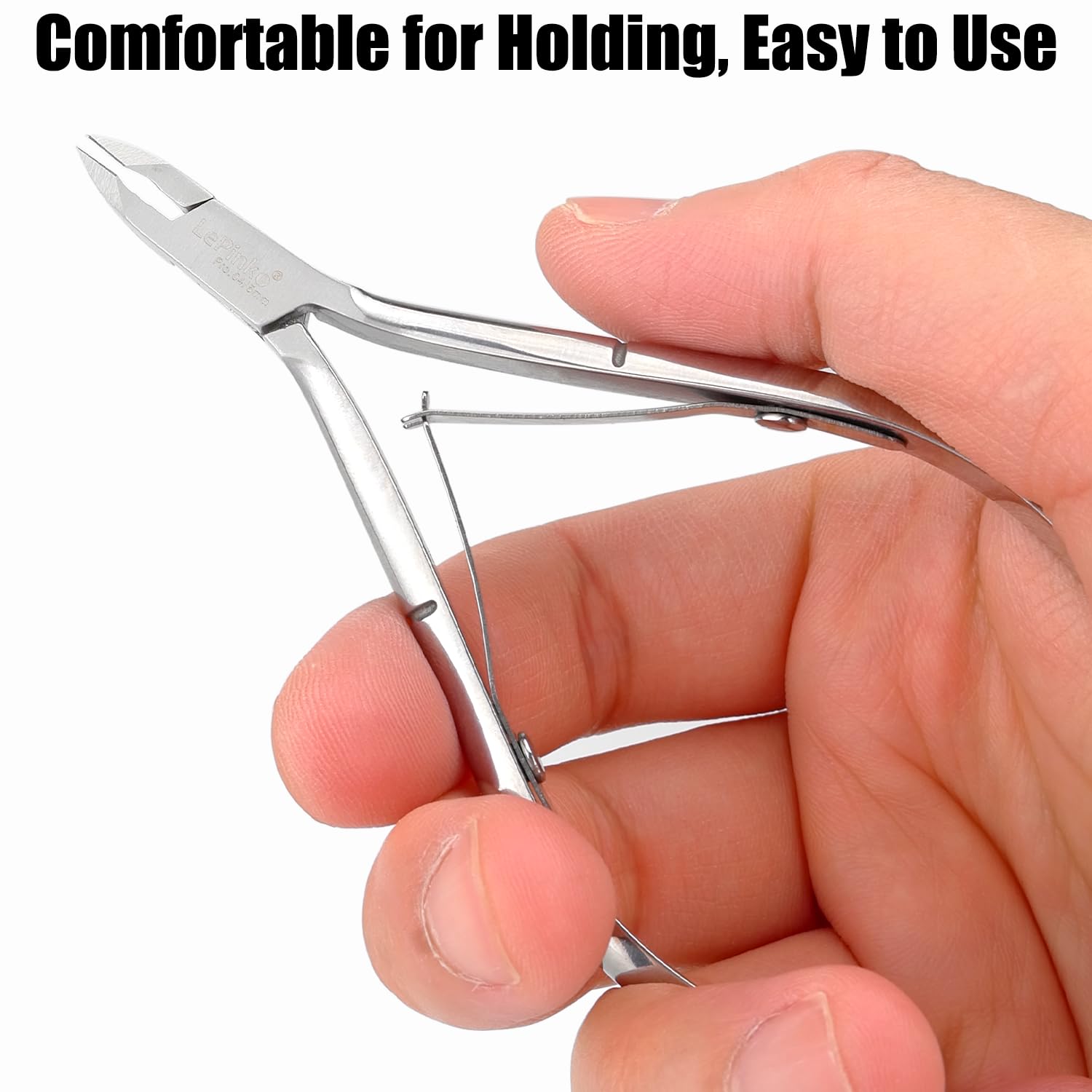 LePinko 4 Packs Upgraded Cuticle Trimmer kit, Sharp Dead Skin Clipper, Labor - saving Cuticula Remover for Fingernail Toenail, Manicure Pedicure Tool for Women Men, 5mm Jaw - My Store