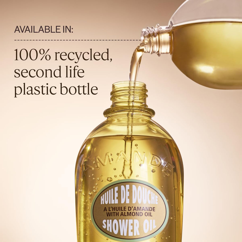 L'OCCITANE Cleansing & Softening Almond Shower Oil 8.40 fl oz - SkinNails&Makeup