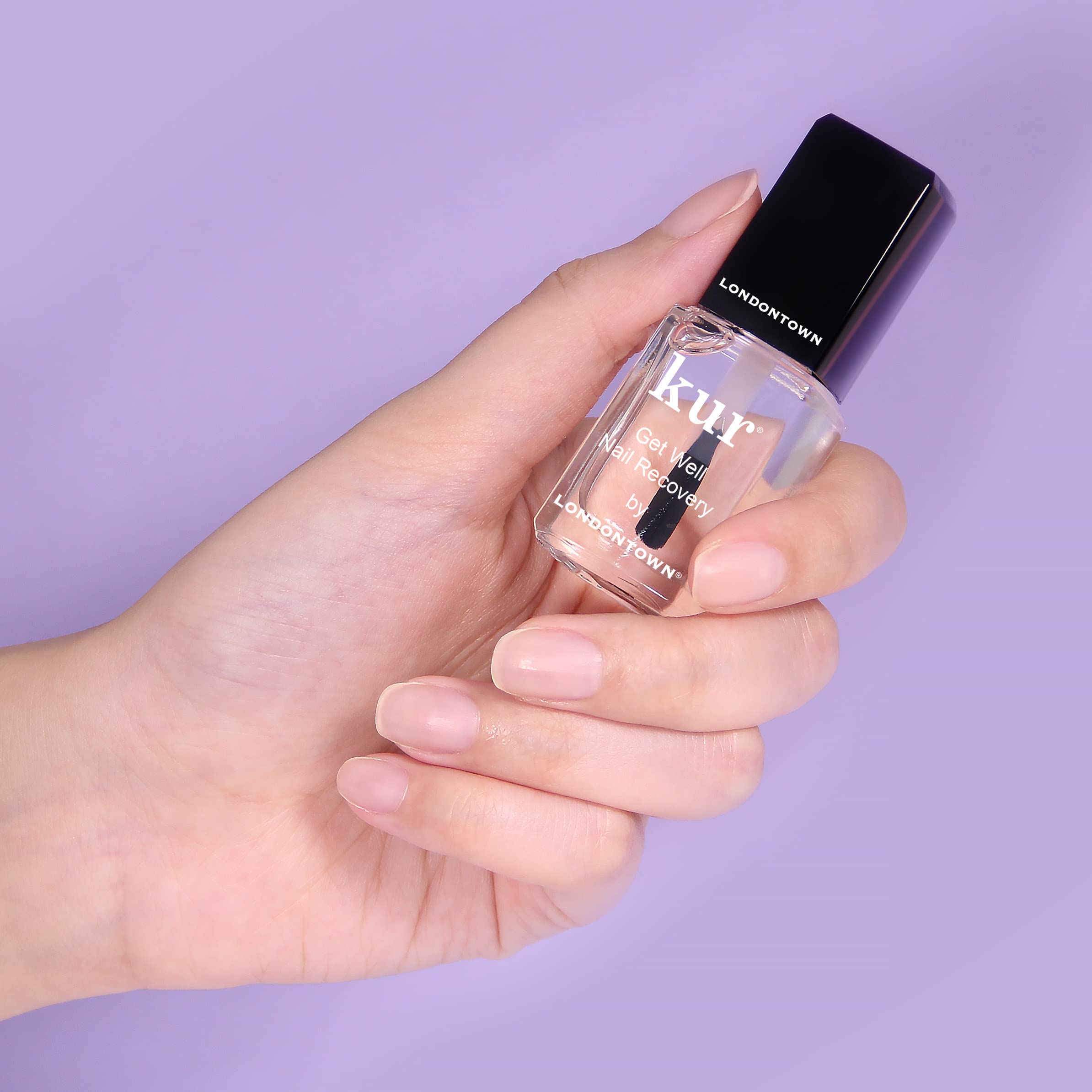 LONDONTOWN Get Well Nail Recovery - Strengthening Nail Care Repair Treatment for Weak Damaged Nails | Clear Nail Polish Solution for Healthy Nail Growth, .40fl oz - My Store