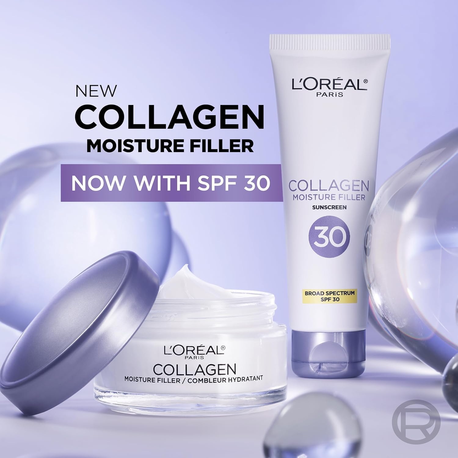 L'Oreal Paris Collagen Moisture Filler Face Cream, Anti - Aging Face Moisturizer, Non - Greasy Fragrance Free Skin Care Formula For Up to 48HR Hydration, 3.4 Oz - SkinNails&Makeup