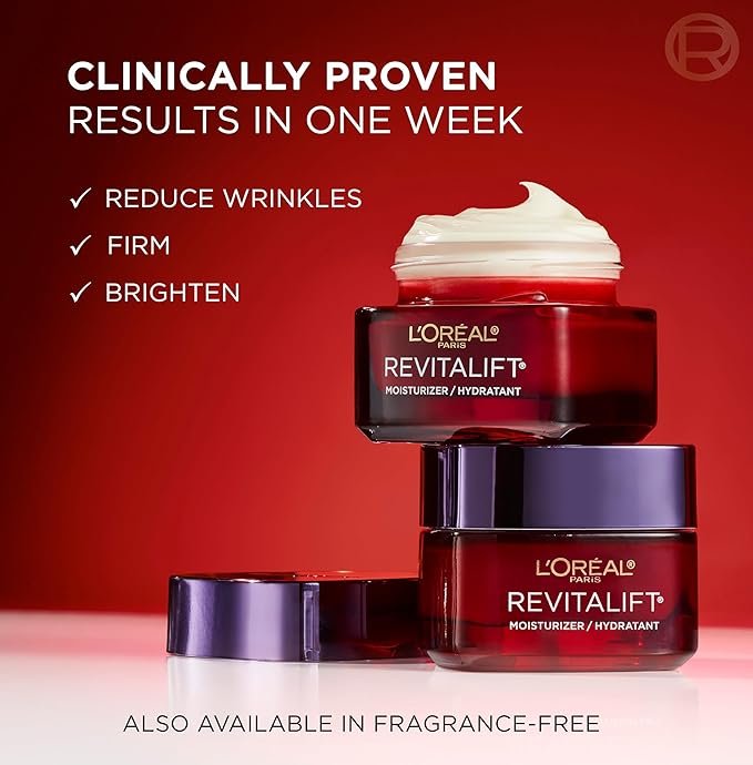 L'Oreal Paris Revitalift Triple Power Anti - Aging Face Moisturizer, Pro Retinol, Hyaluronic Acid & Vitamin C, Reduce Wrinkles 2.55 Oz - My Store