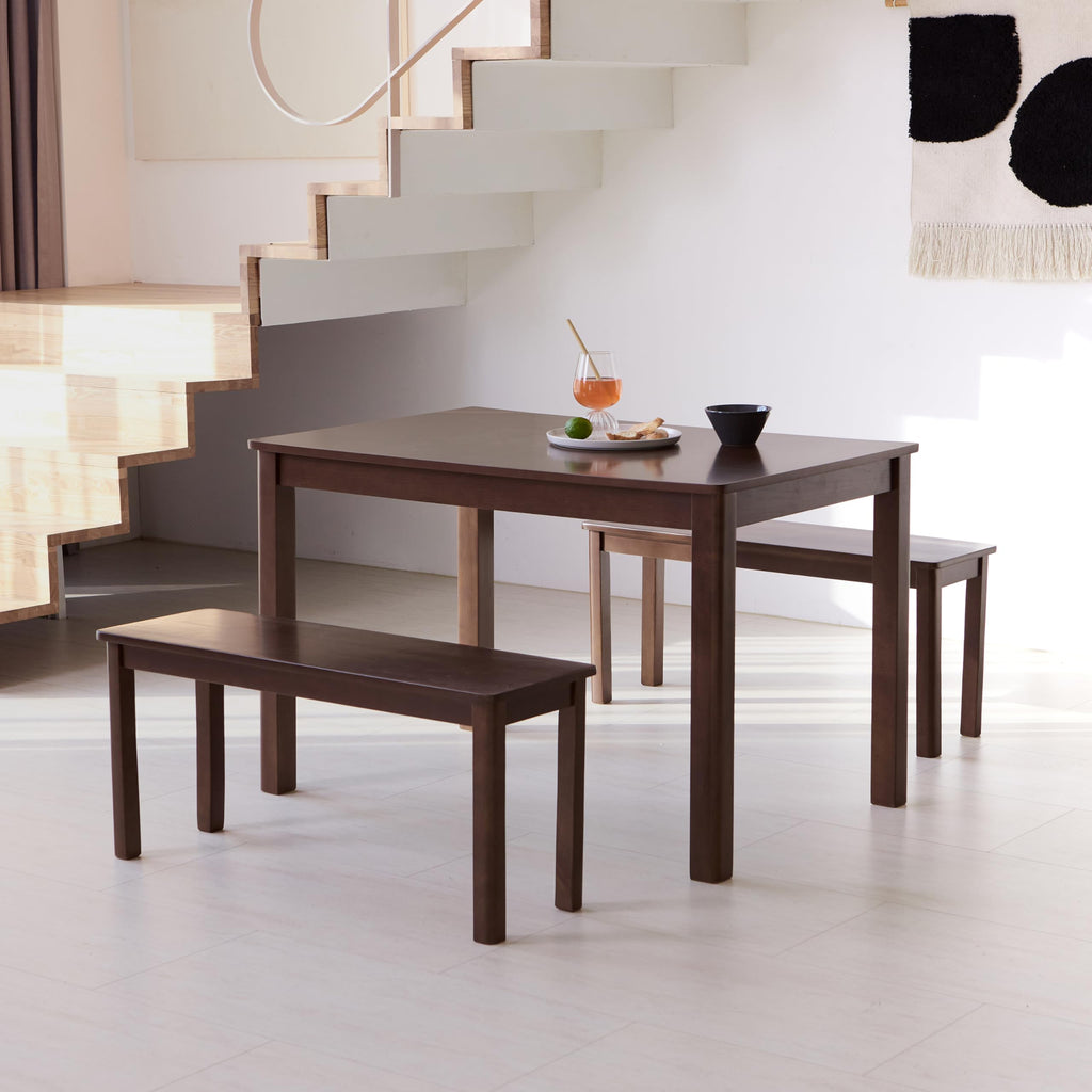 Modern Farmhouse Small Wooden Dining Table - Livinia Cabin 45.3” Solid Wood Kitchen Table - My Store