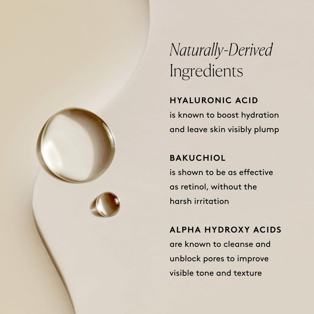 Naked & Thriving Wrinkle - Fighter Set, Includes Renew Resurfacing Night Serum (30 mL) & Illuminate C+ Serum (30 mL), Clinical Results, Dermatologist Loved, Hylauronic Acid & Bakuchiol (Set of 2) - SkinNails&Makeup