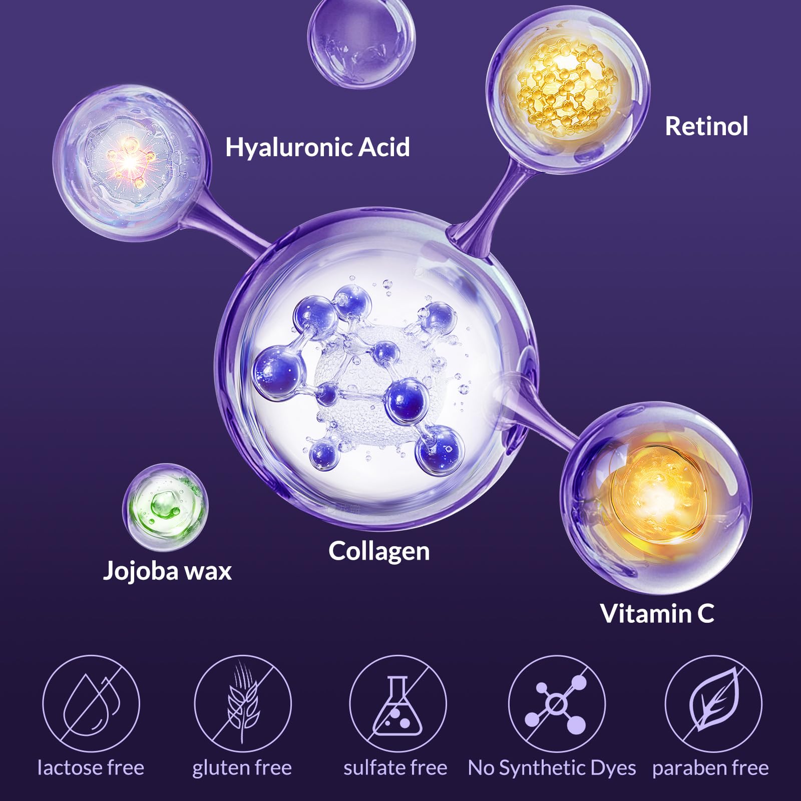 Neck Firming Cream, Wrinkle Cream for Women, Retinol Moisturizer with Collagen and Hyaluronic Acid for Neck, Face and Décolleté, 1.76 fl oz - SkinNails&Makeup