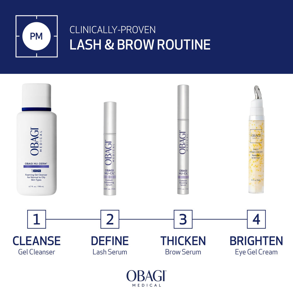 Obagi Nu - Cil Eyelash Enhancing Serum – Nourishing Lash Serum with Biotin for Thicker & More Defined - Looking Lashes – 0.1 oz - SkinNails&Makeup