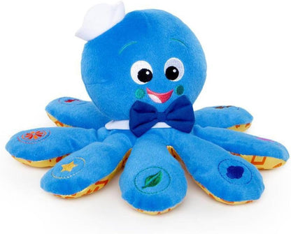 Octoplush Musical Huggable Stuffed Animal Plush Toy, Learn Colors in 3 Languages, Blue, 11" Age 3 Month and Up, - SkinNails&Makeup