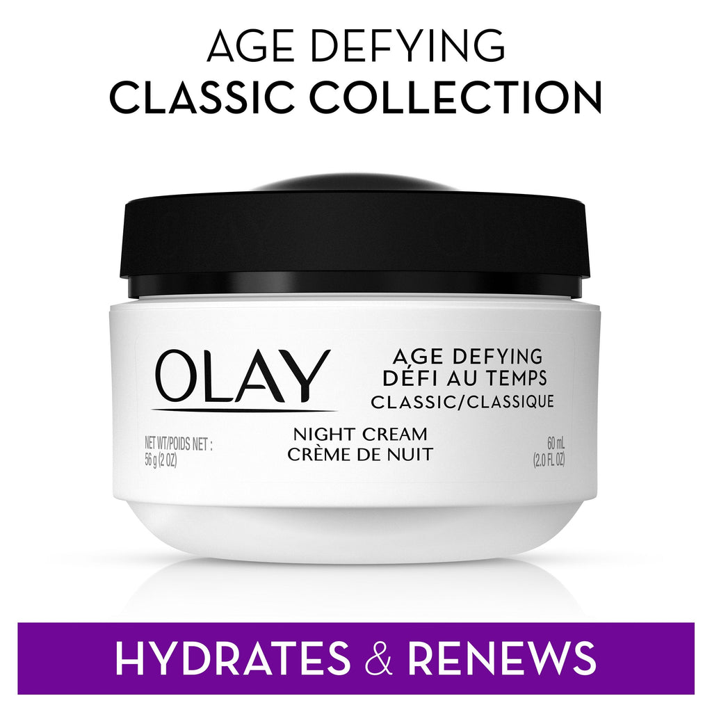 Olay Night Cream with Pro - Retinol + Vitamins C & E – Age Defying Moisturizer for Firming & Wrinkle Repair – Hydrating Anti - Aging Face Cream, Pack of 2 - My Store